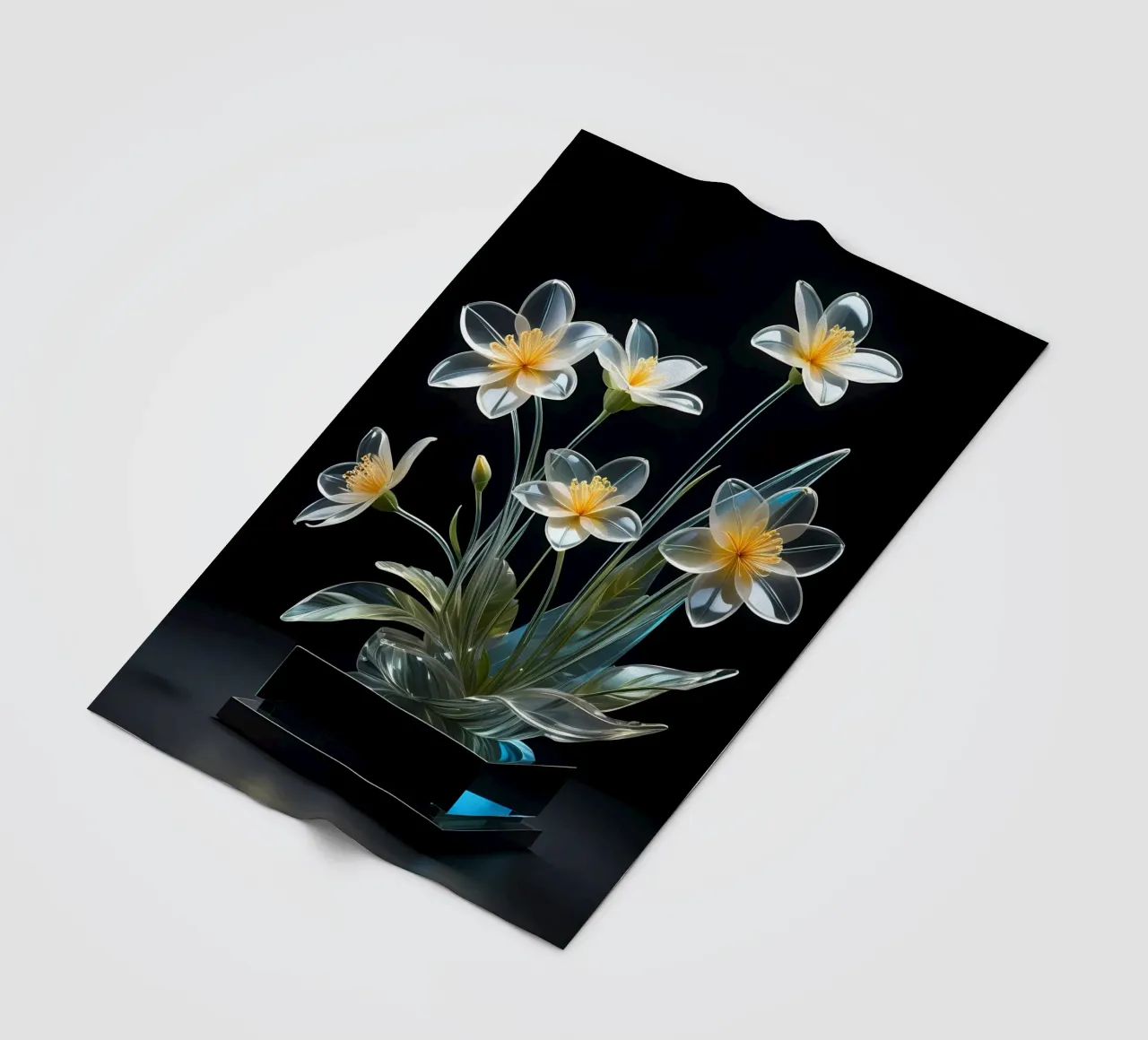 Blumen Gesteck Transparent coperta in pile da kosinsart.gallery