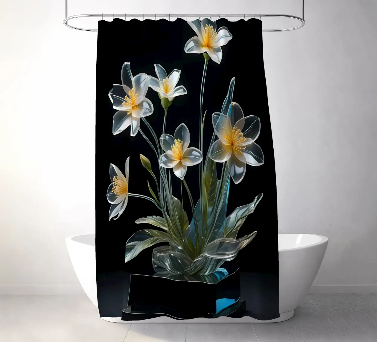 Blumen Gesteck Transparent tenda da doccia da kosinsart.gallery