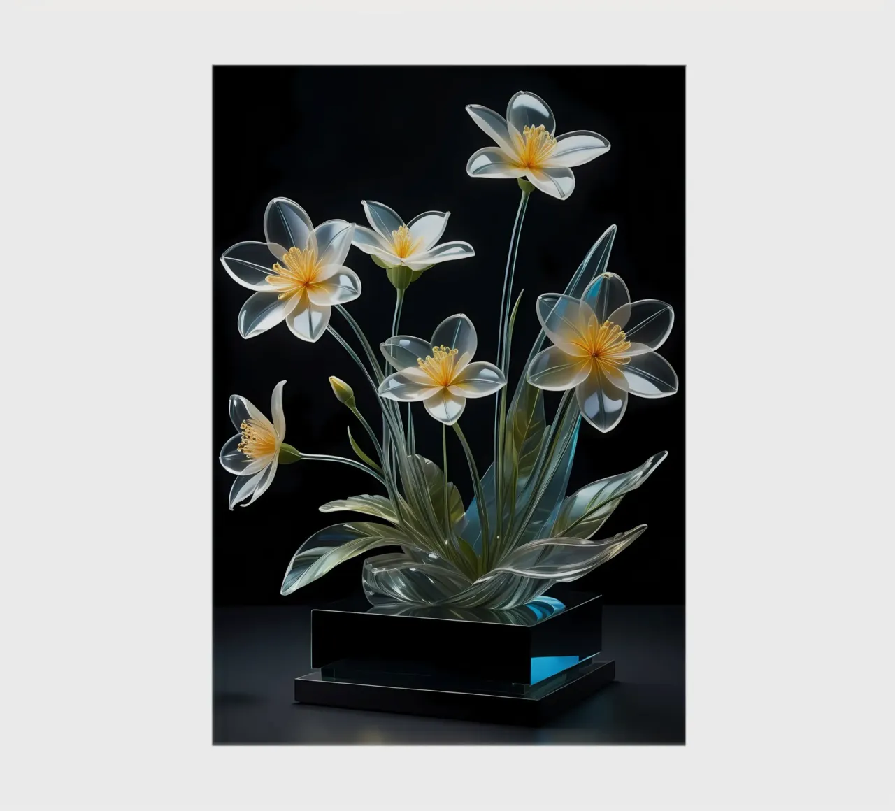 Blumen Gesteck Transparent notebook by kosinsart.gallery