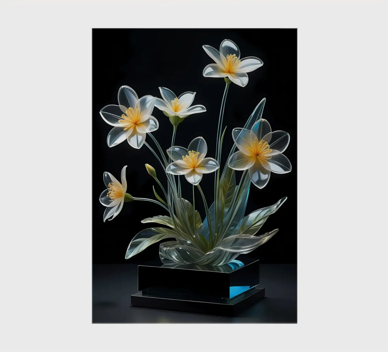 Blumen Gesteck Transparent notebook by kosinsart.gallery