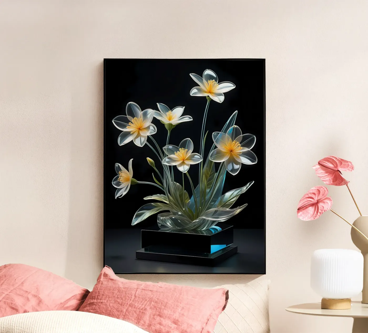 Blumen Gesteck Transparent plexiglass da kosinsart.gallery1