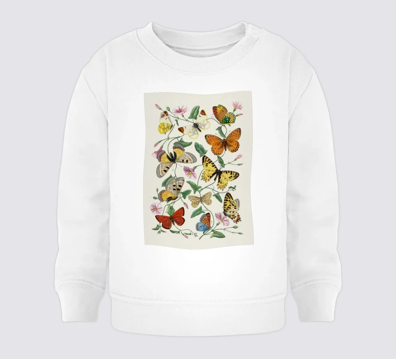 Butterflies no. 3 felpa neonato da apoloprints