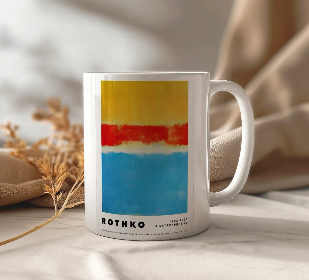 Rothko: una retrospettiva tazza in ceramica da Spencershop