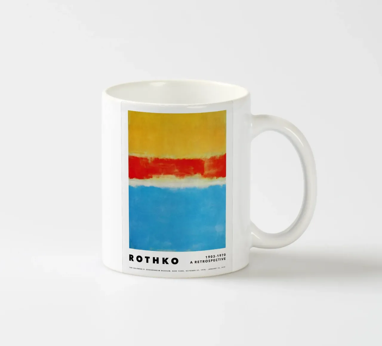 Rothko: una retrospettiva tazza in ceramica da Spencershop
