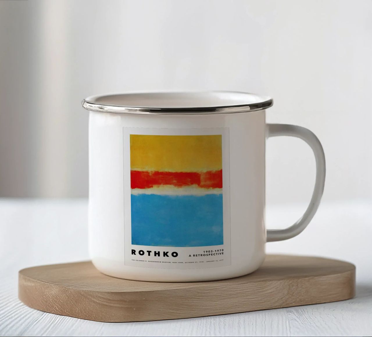 Rothko: una retrospettiva tazza in smalto da Spencershop