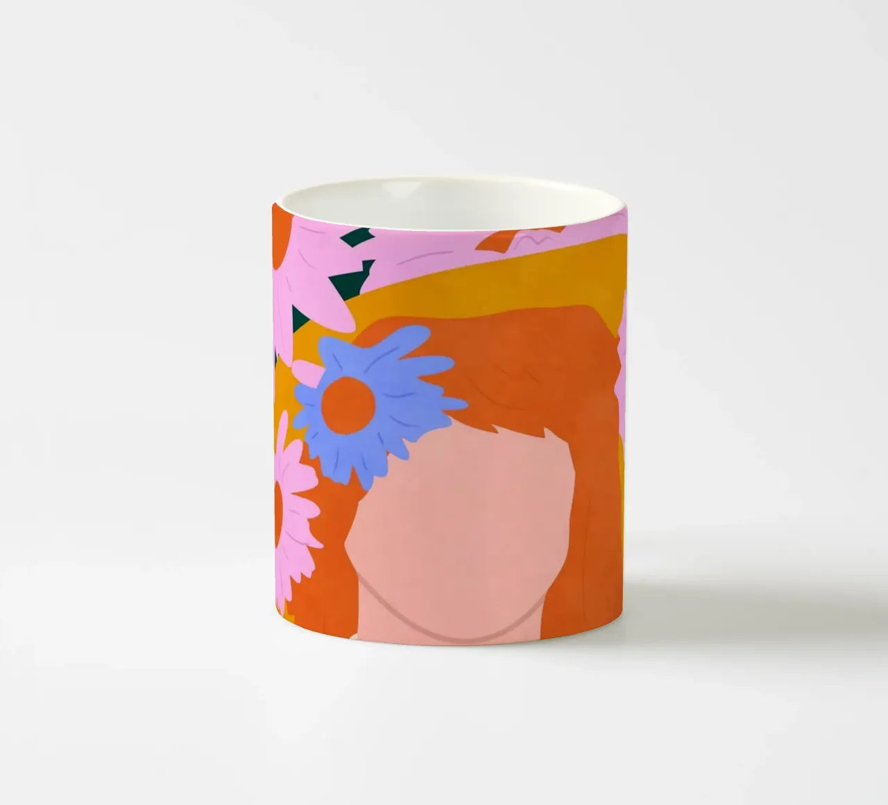 Cappello d'oro e fiori di campo tazza in ceramica da Kintsugi99
