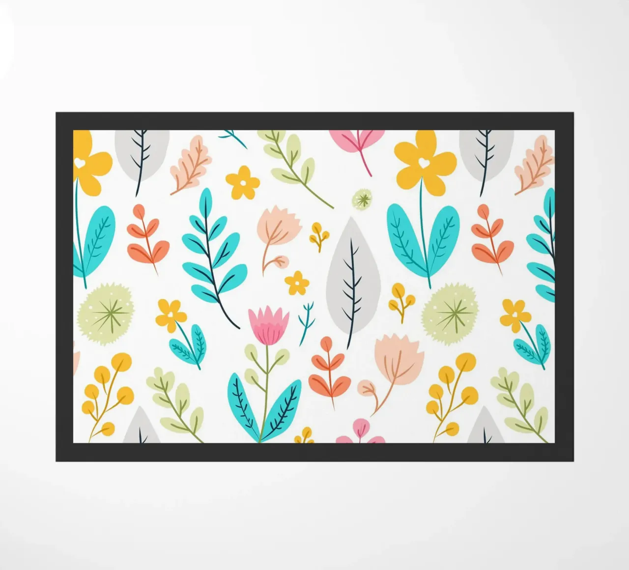 Blühende Botanik Fußmatte von Kintsugi99