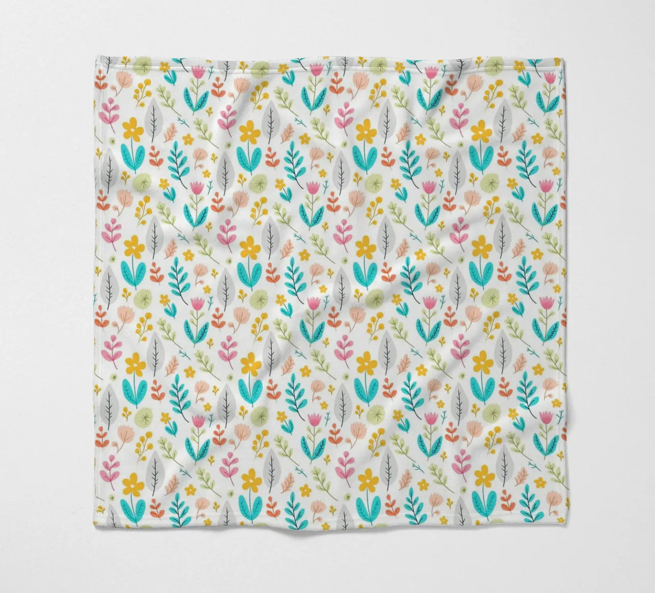 Blühende Botanik Fleecedecke von Kintsugi99