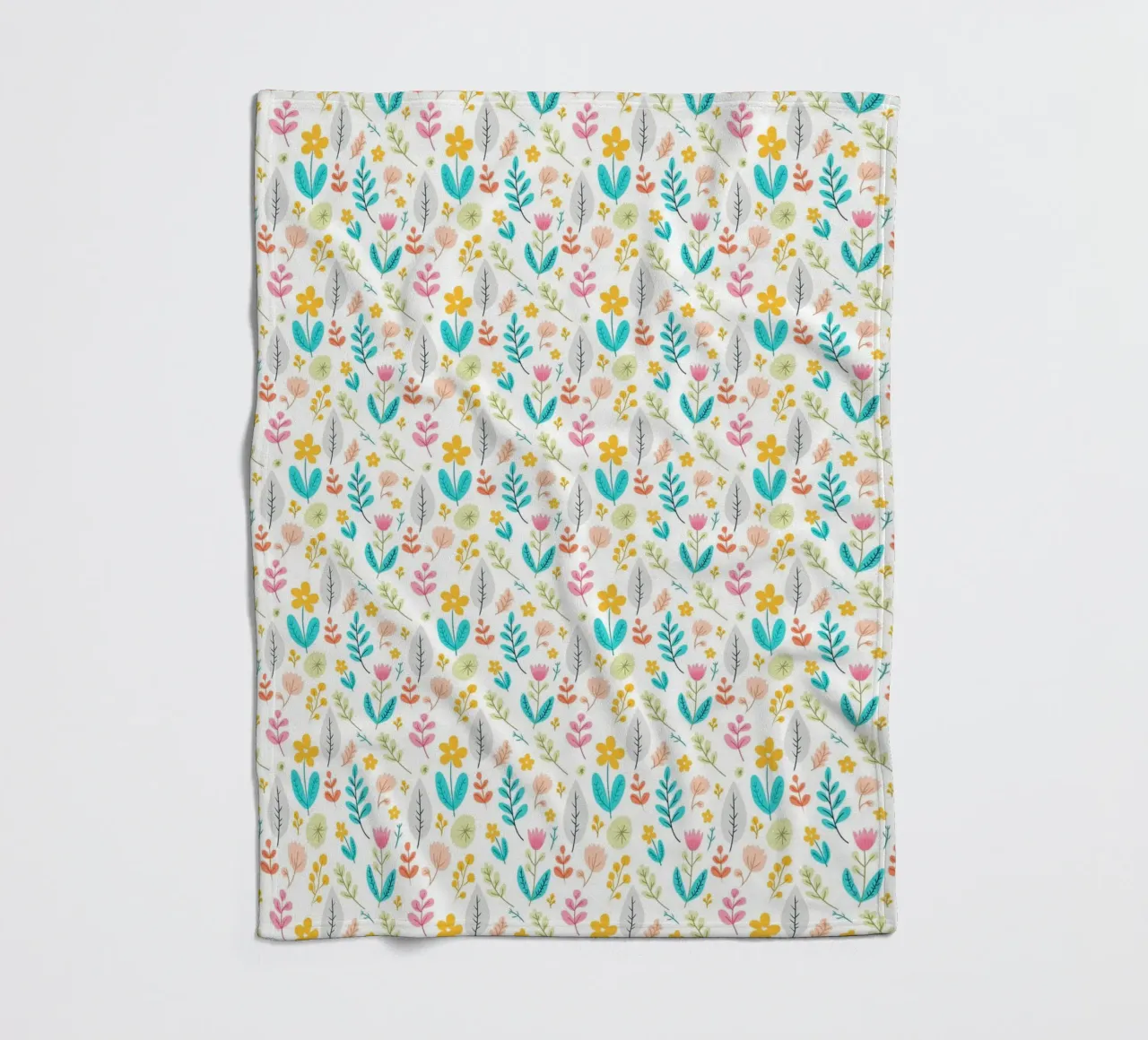 Blühende Botanik Fleecedecke von Kintsugi99