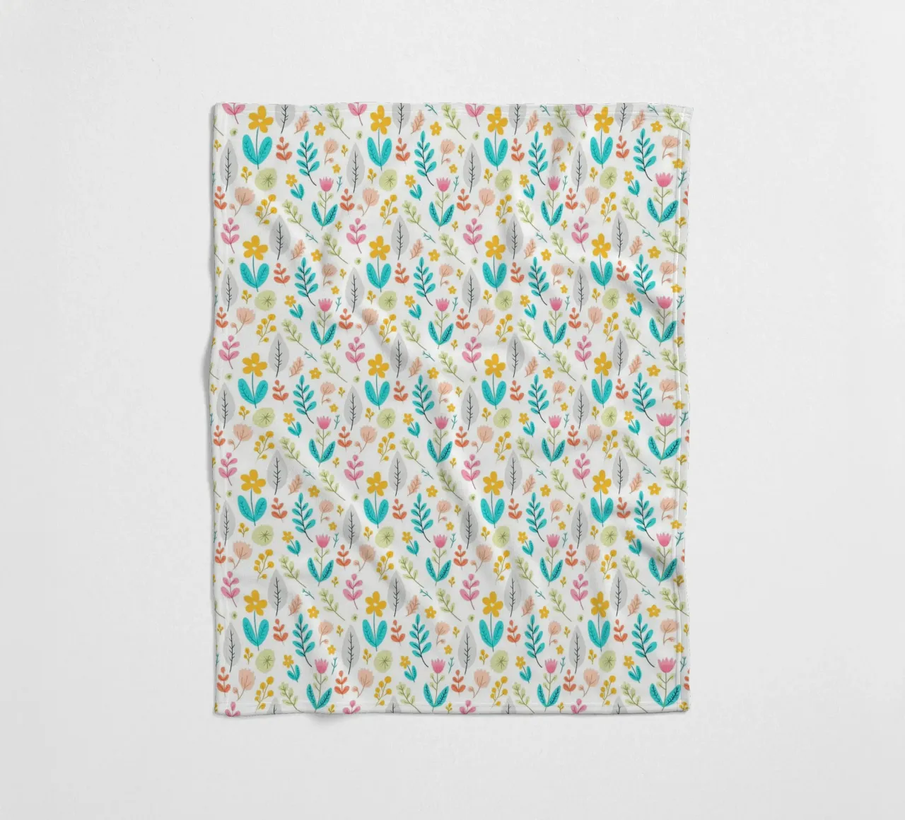 Blühende Botanik Fleecedecke von Kintsugi99
