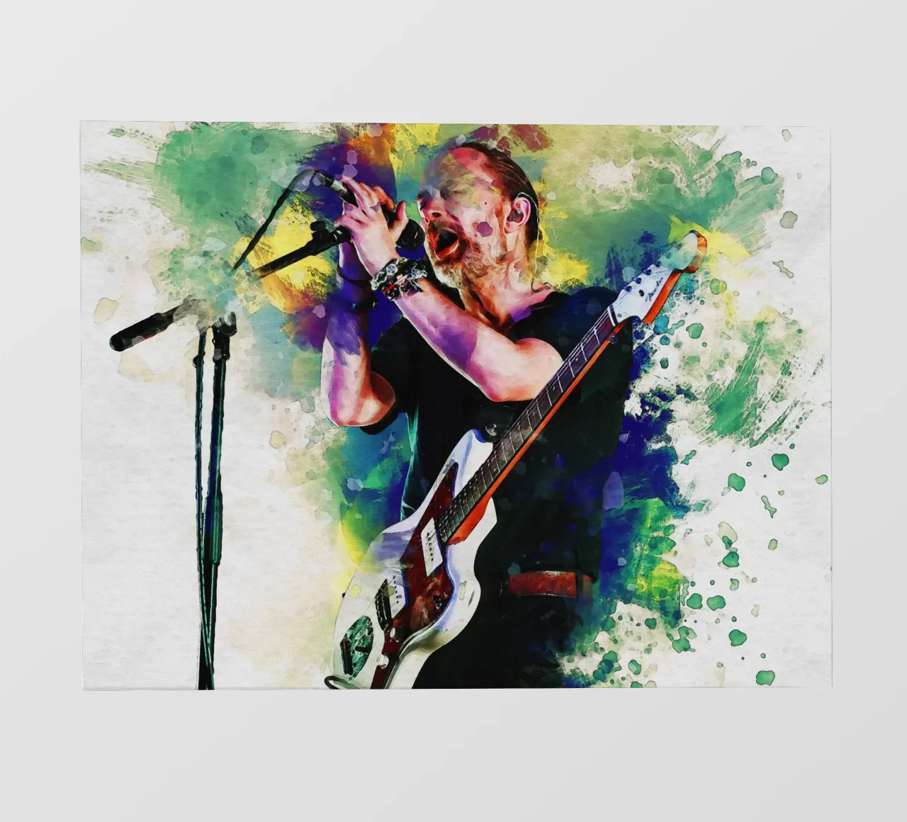Smudge of Portrait Thom Yorke photo wallpaper by Gunawan Rb