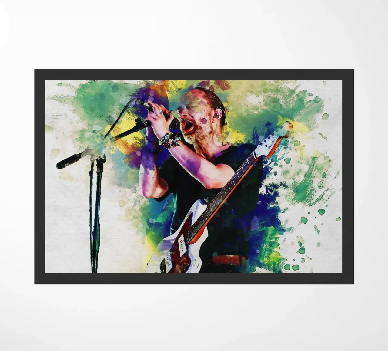 Macchia di ritratto Thom Yorke zerbino da Gunawan Rb