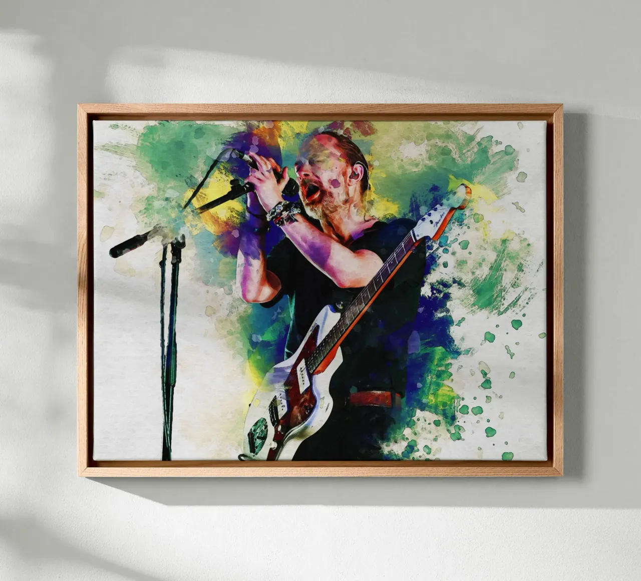 Smudge of Portrait Thom Yorke canvas by Gunawan Rb
