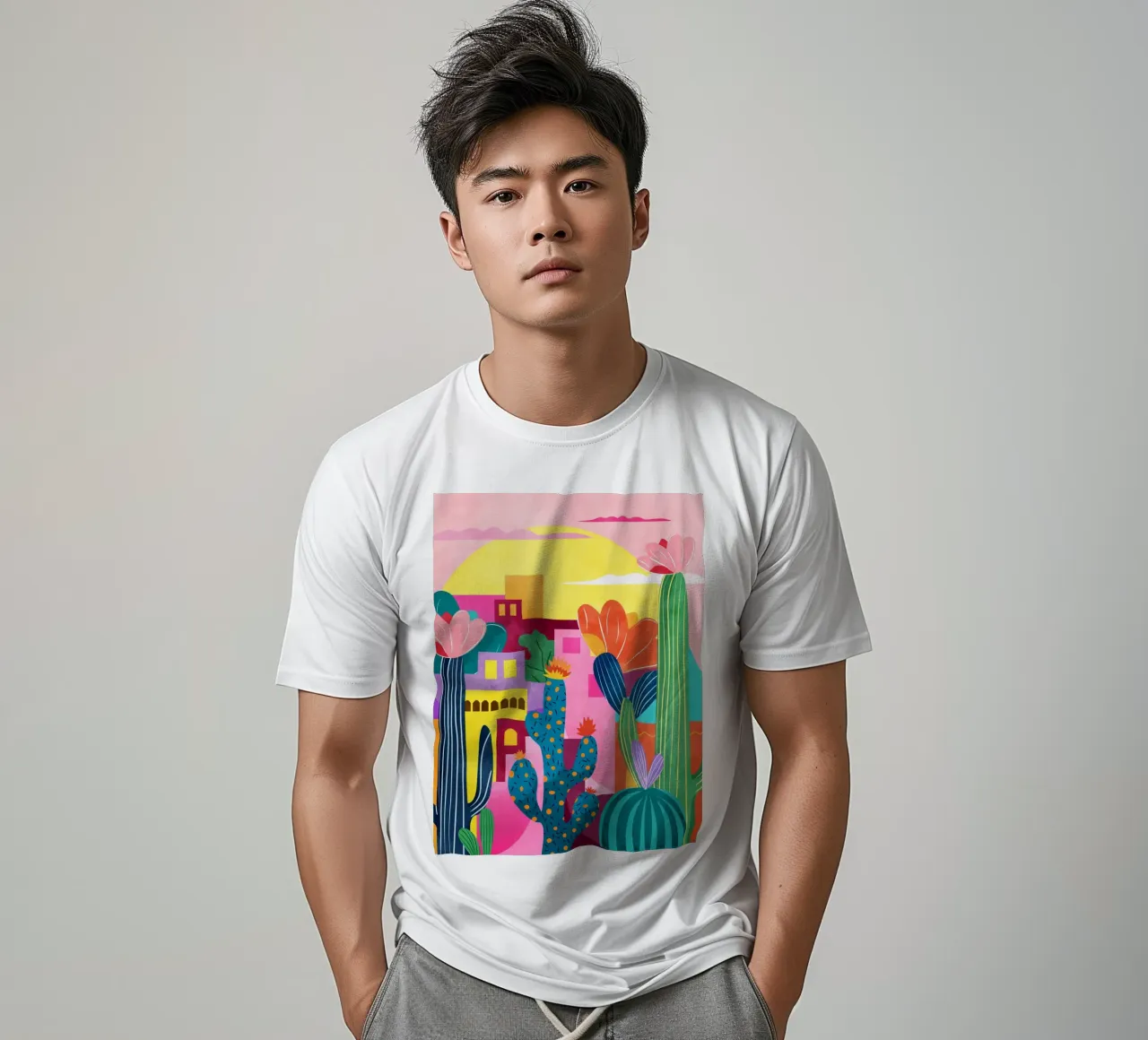 Città dei cactus t-shirt da Kintsugi99