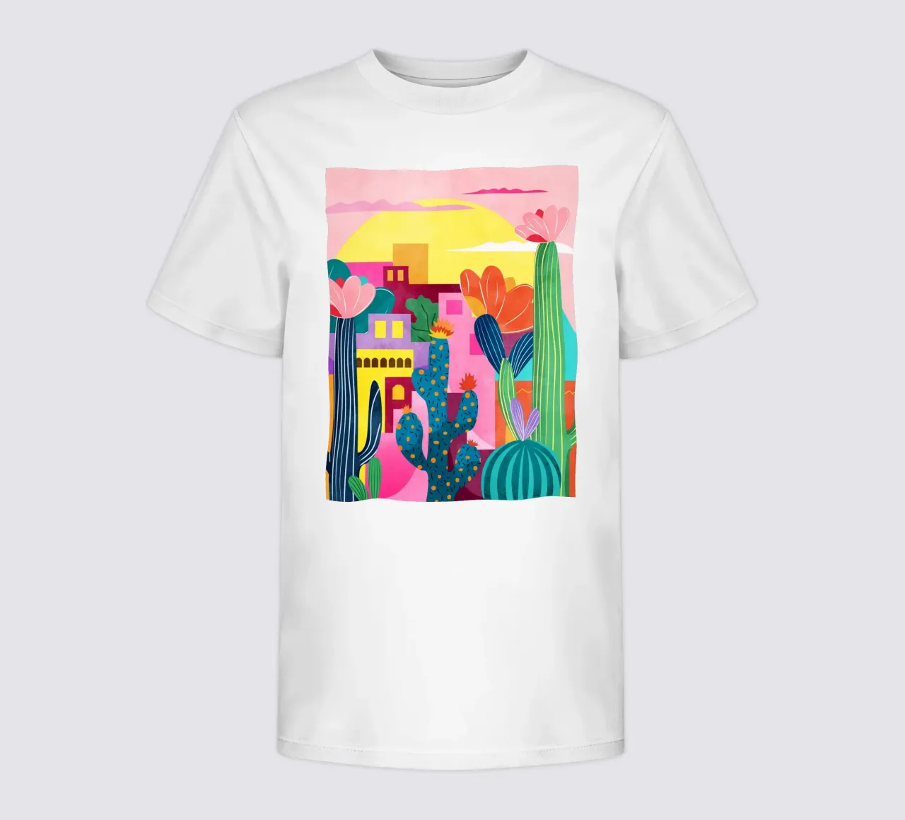 Cactusstad kinder t-shirt van Kintsugi99