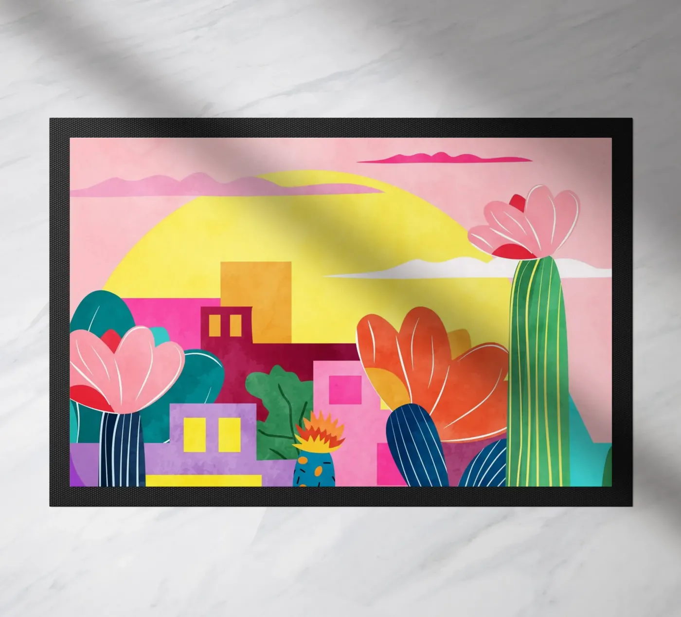 Cactusstad deurmat van Kintsugi99