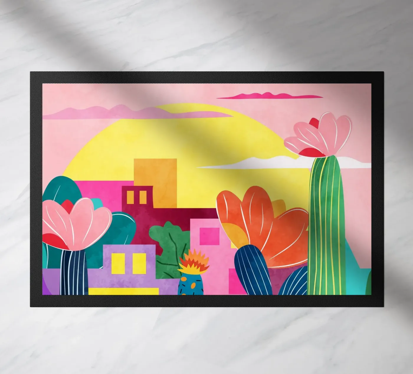 Cactusstad deurmat van Kintsugi99