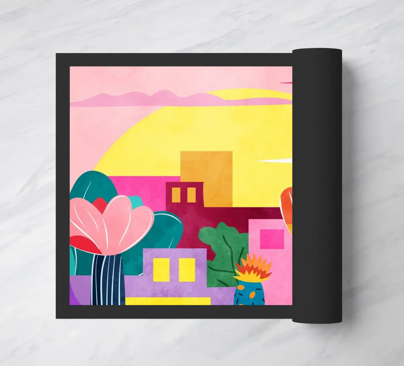 Cactusstad deurmat van Kintsugi99