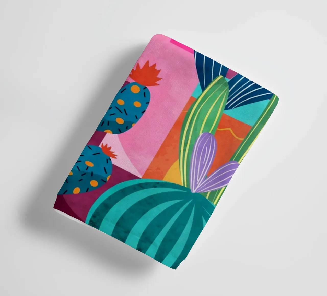 Cactusstad badhanddoek van Kintsugi99