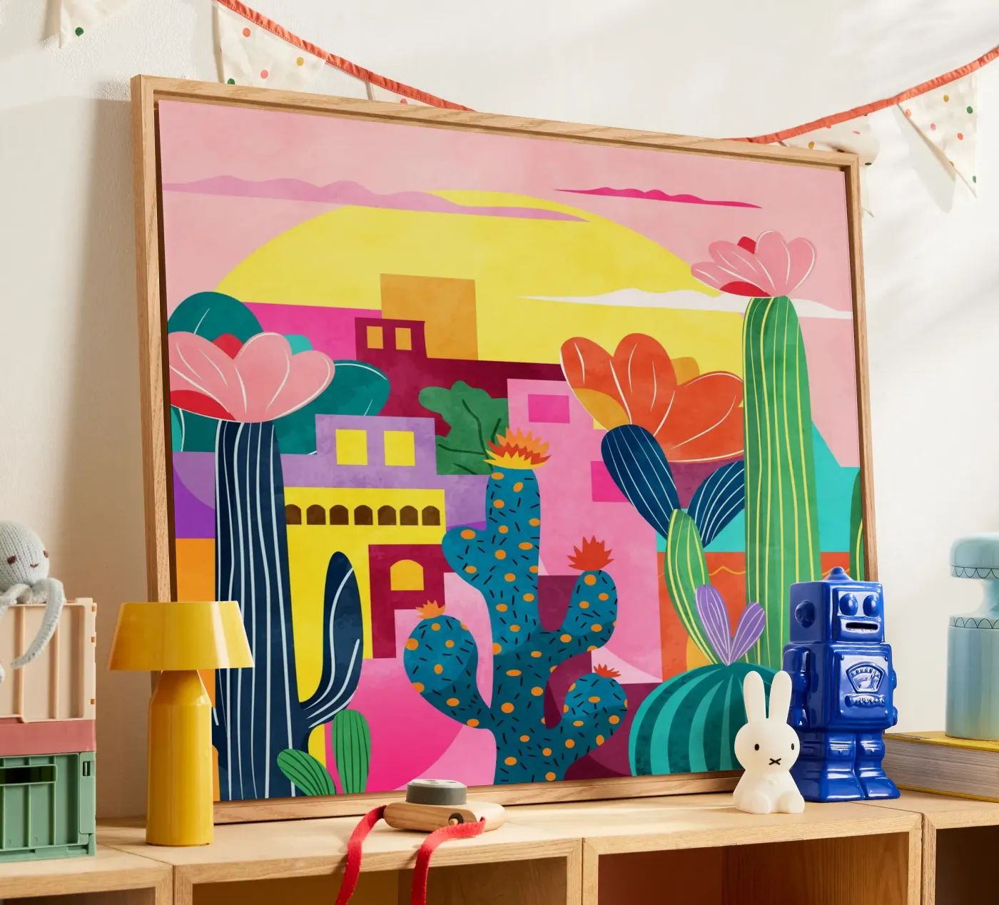 Città dei cactus plexiglass da Kintsugi99