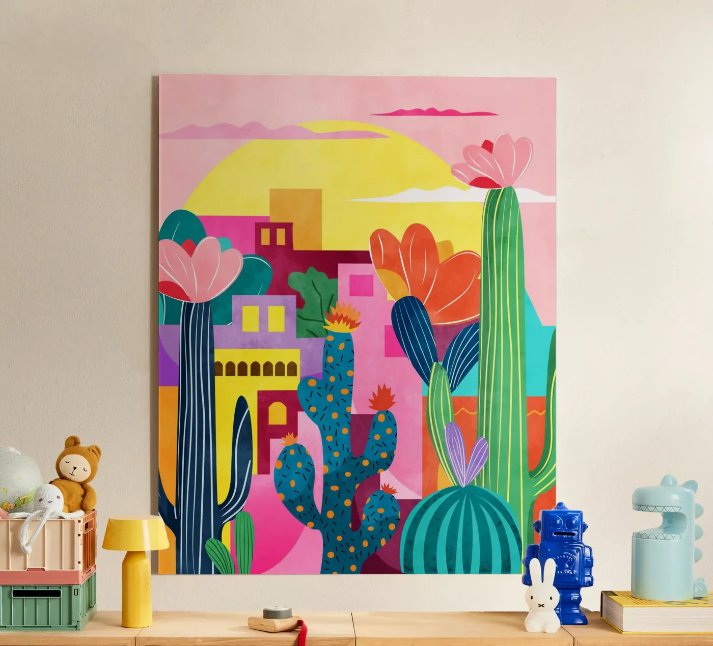 Città dei cactus plexiglass da Kintsugi99