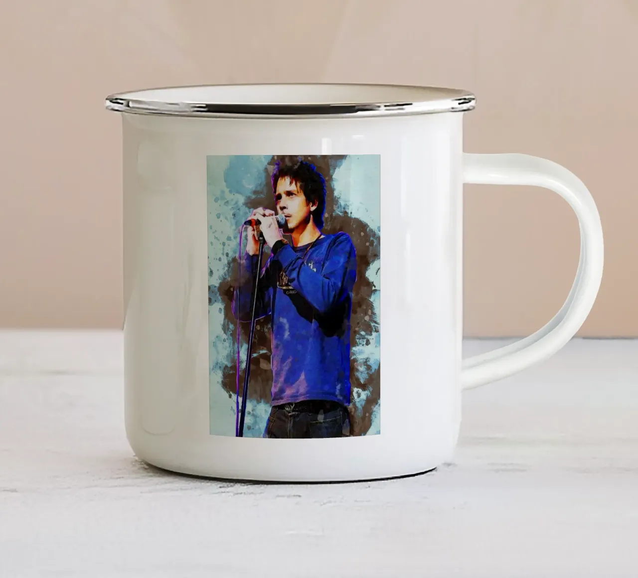 Sbaffo di Chris Cornell tazza in smalto da Gunawan Rb