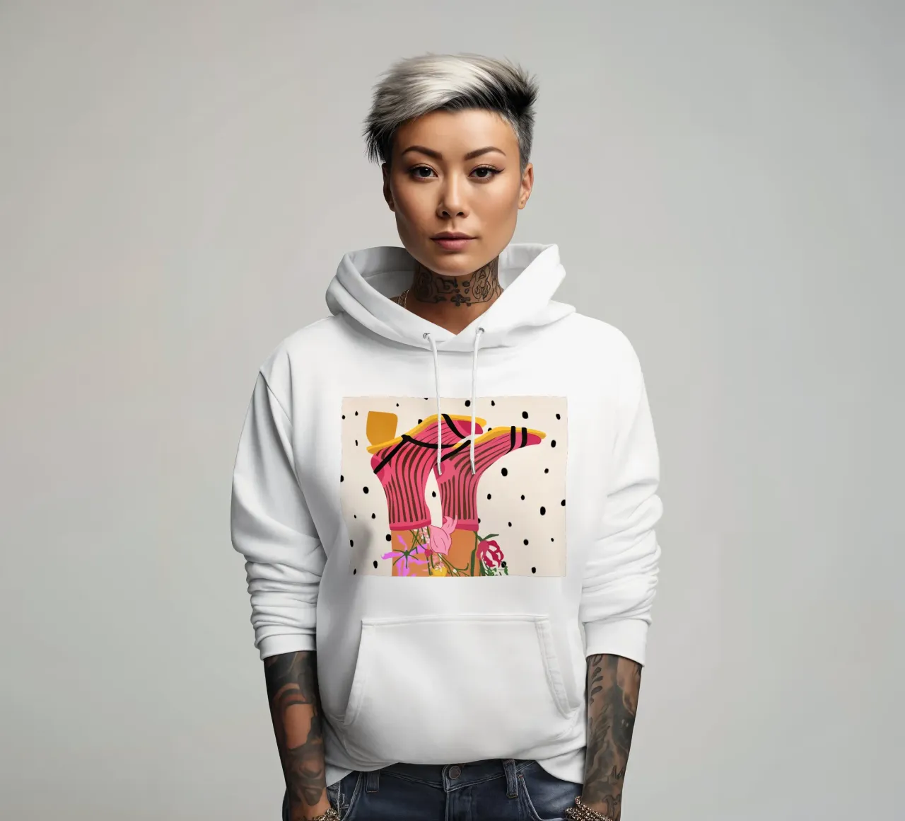 Passi botanici felpa con cappuccio da Kintsugi99