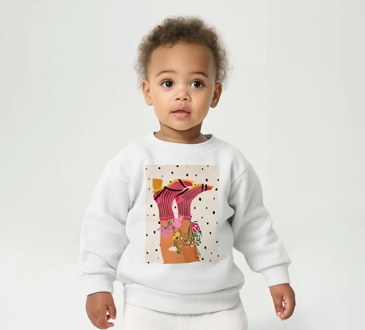 Botanical Steps baby sweatshirt by Kintsugi99