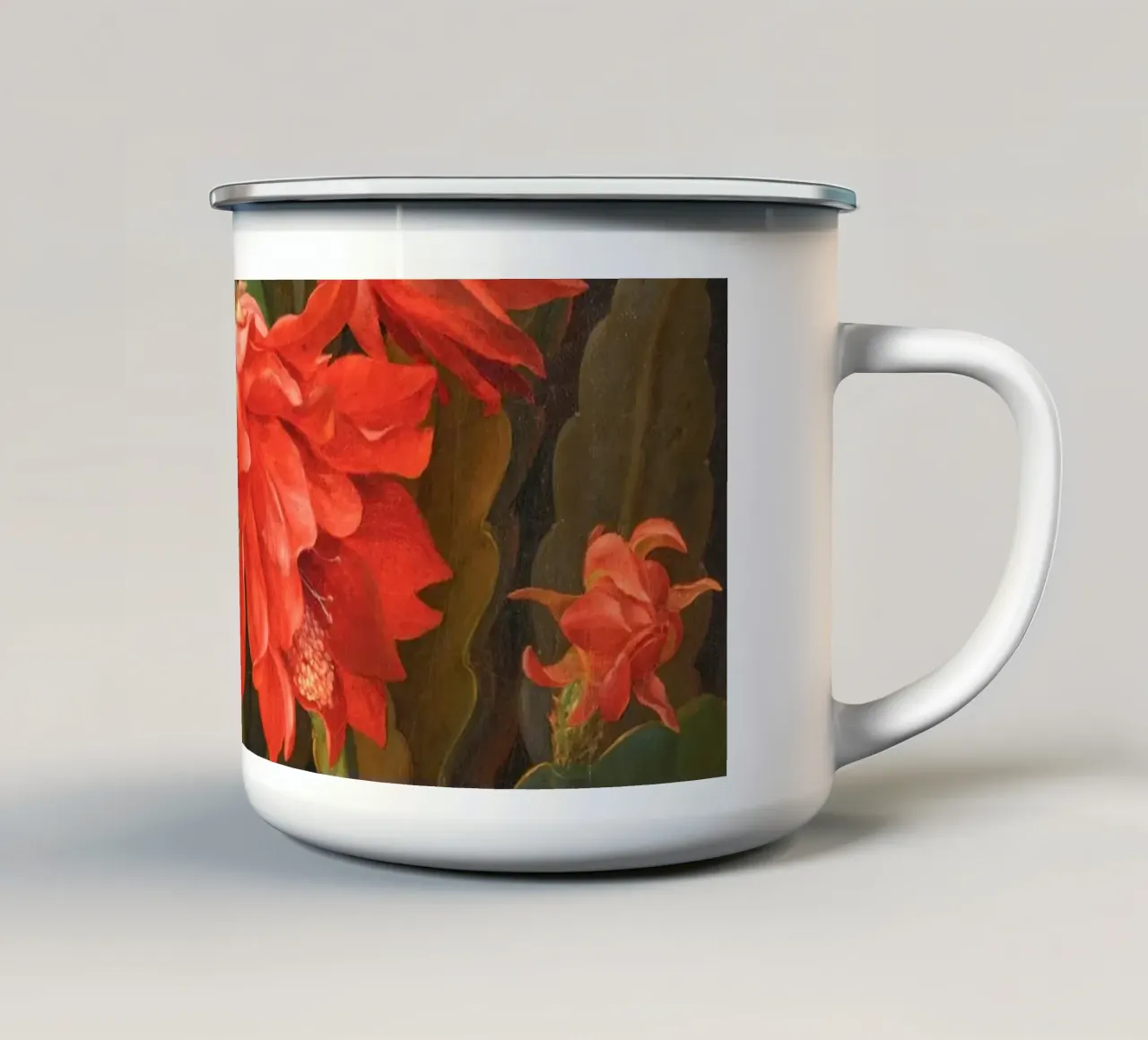 Cactus Flower tazza in smalto da apoloprints
