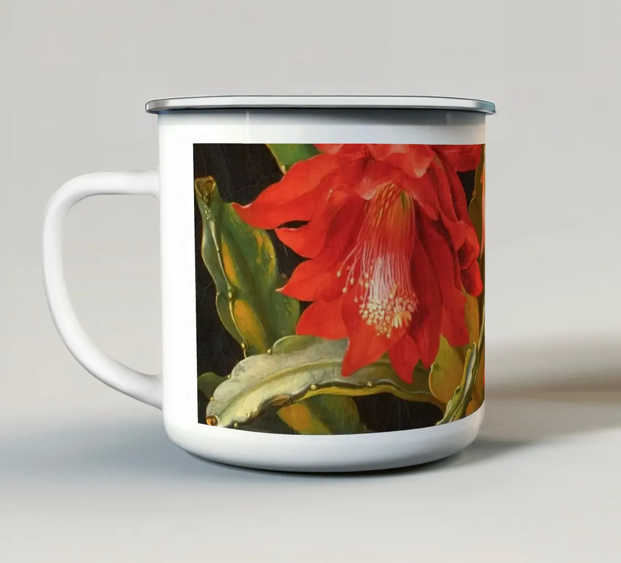 Cactus Flower tazza in smalto da apoloprints
