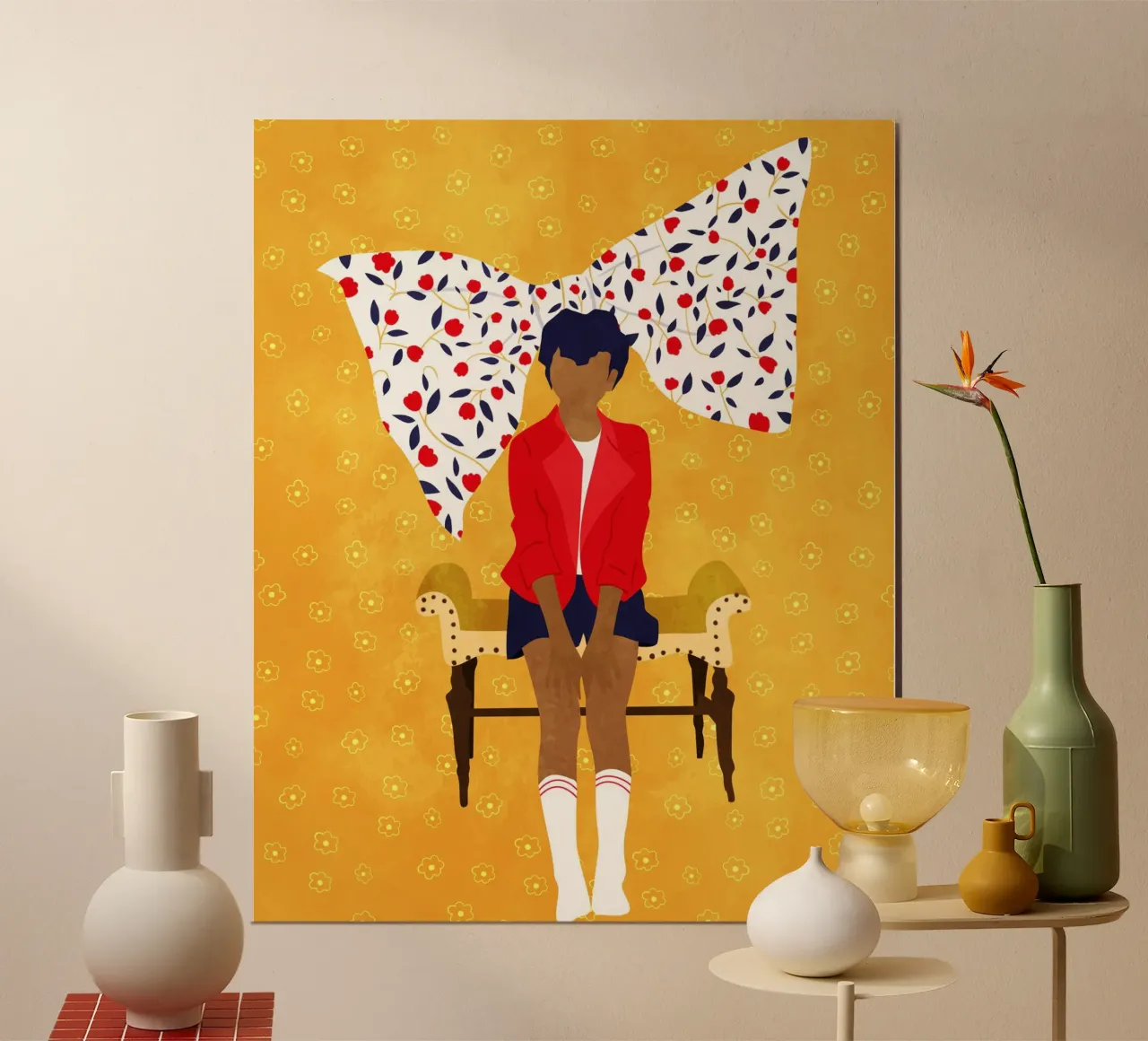 Het moment van de grote boog poster met kunststof frame van Kintsugi99