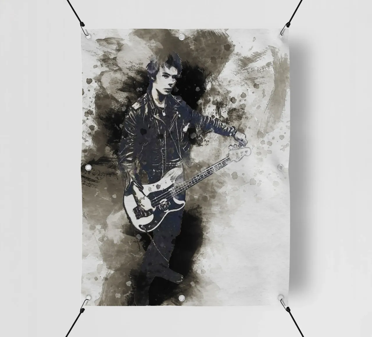 Smudge Sid Vicious chitarra intonata telo in pvc da Gunawan Rb