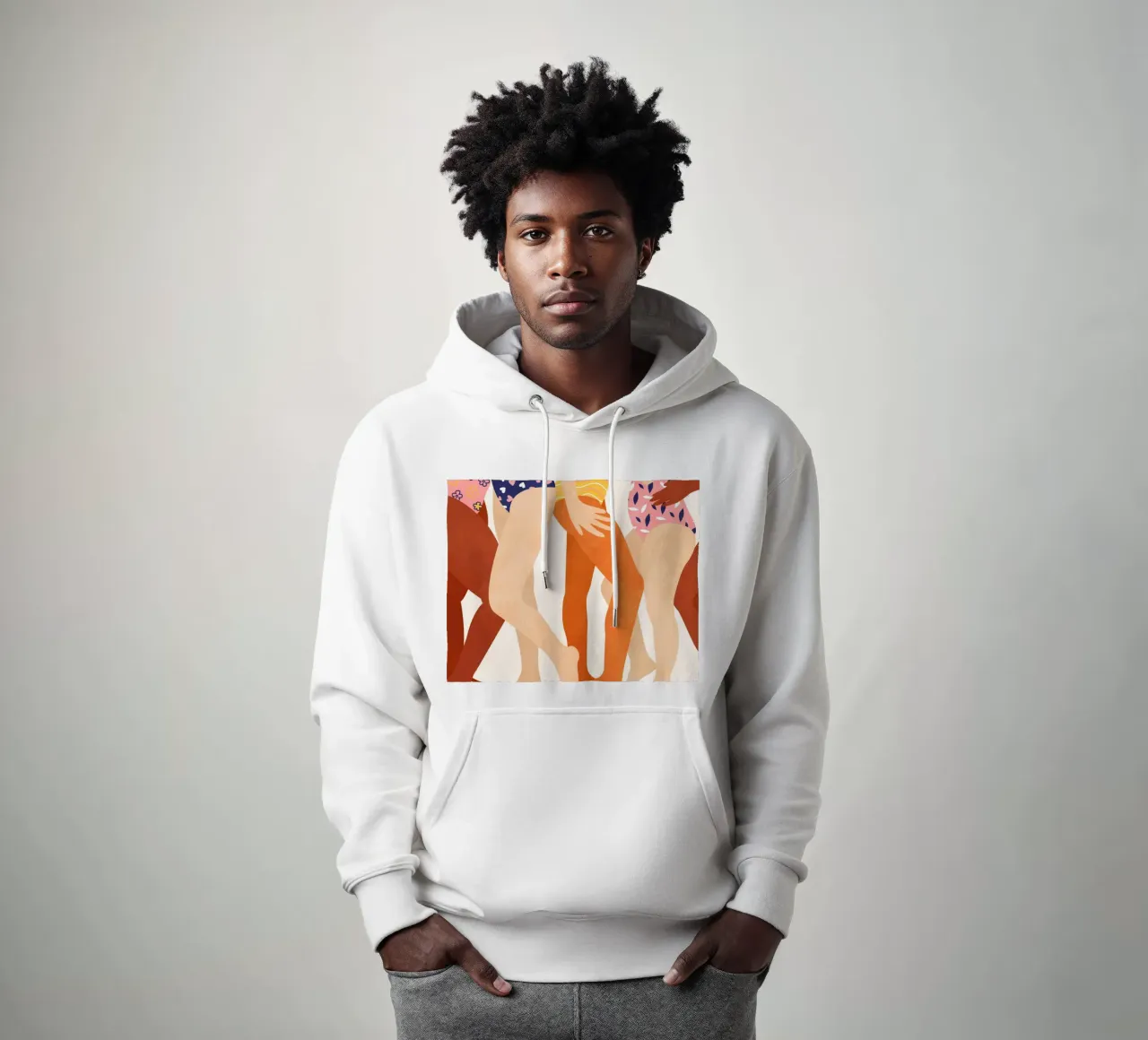 Insieme a colori felpa con cappuccio da Kintsugi99