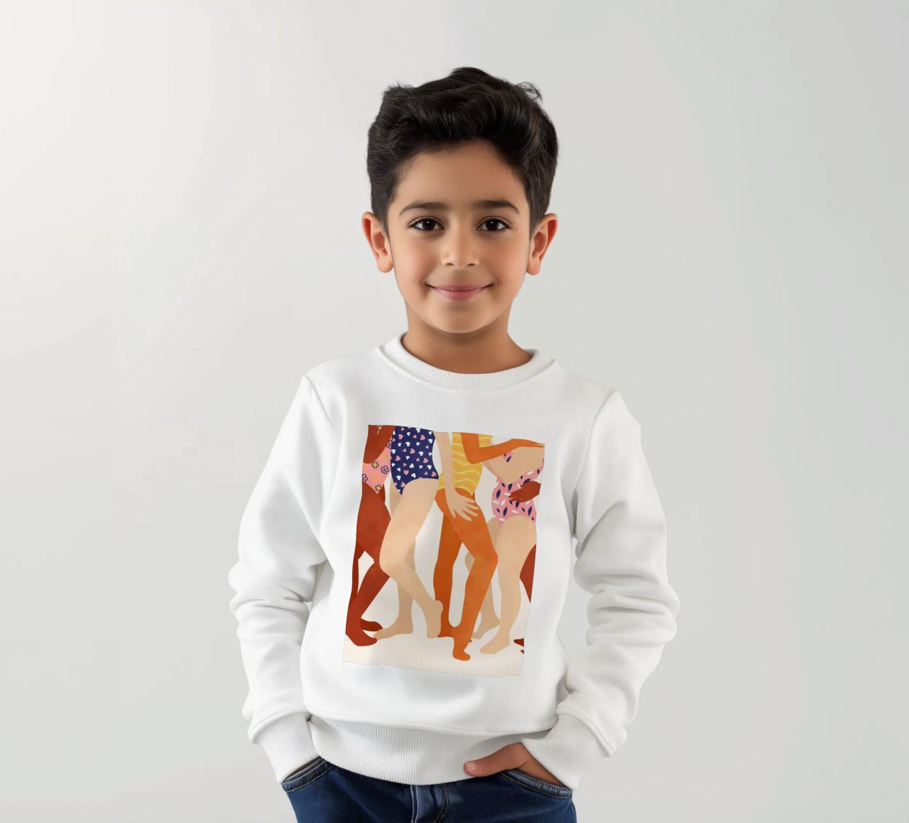 Insieme a colori felpa bambino da Kintsugi99