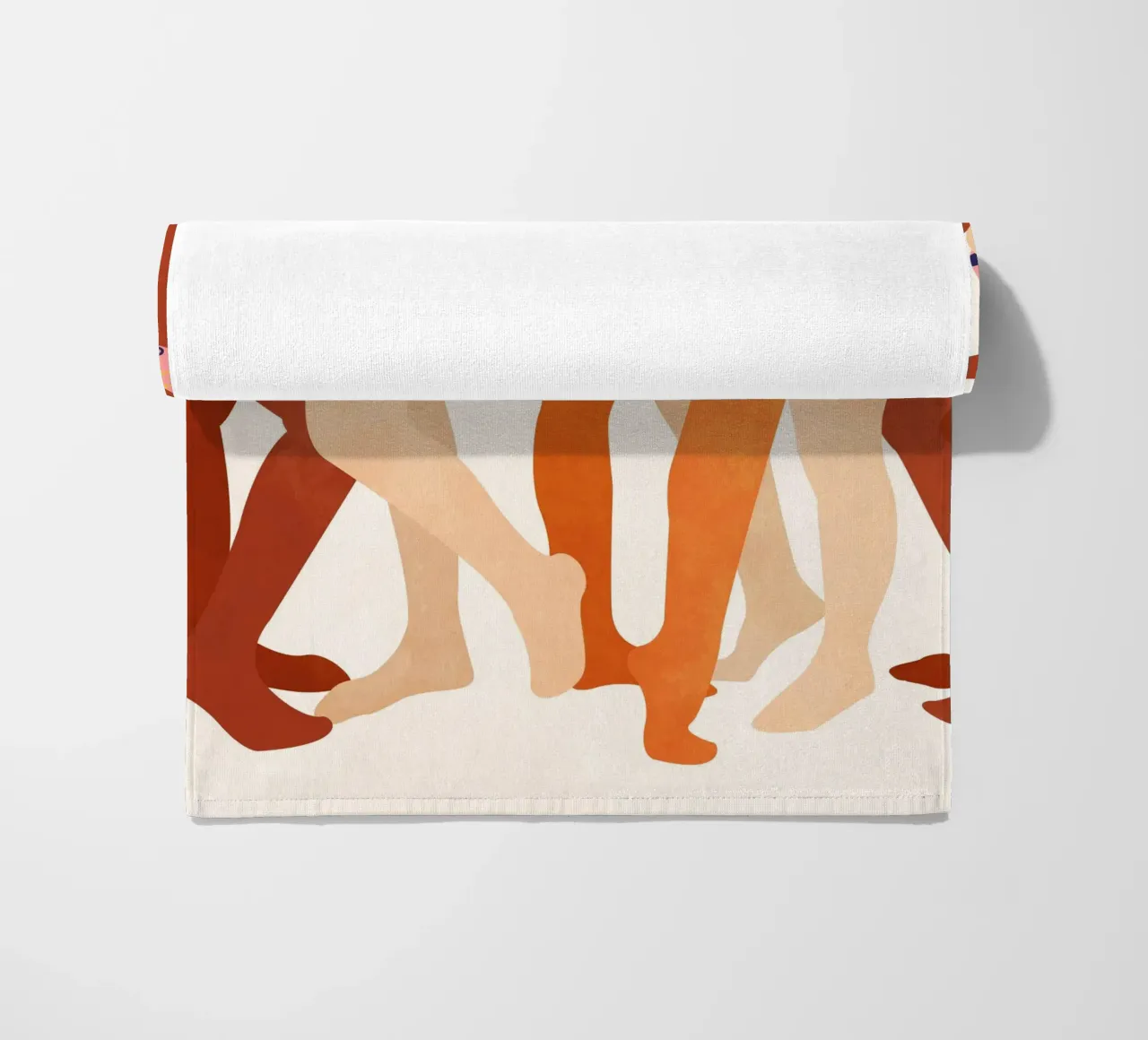 Togetherness in Color beach towel by Kintsugi99