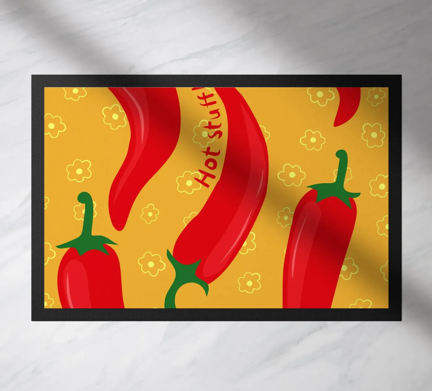 Hot Peppers deurmat van Kintsugi99