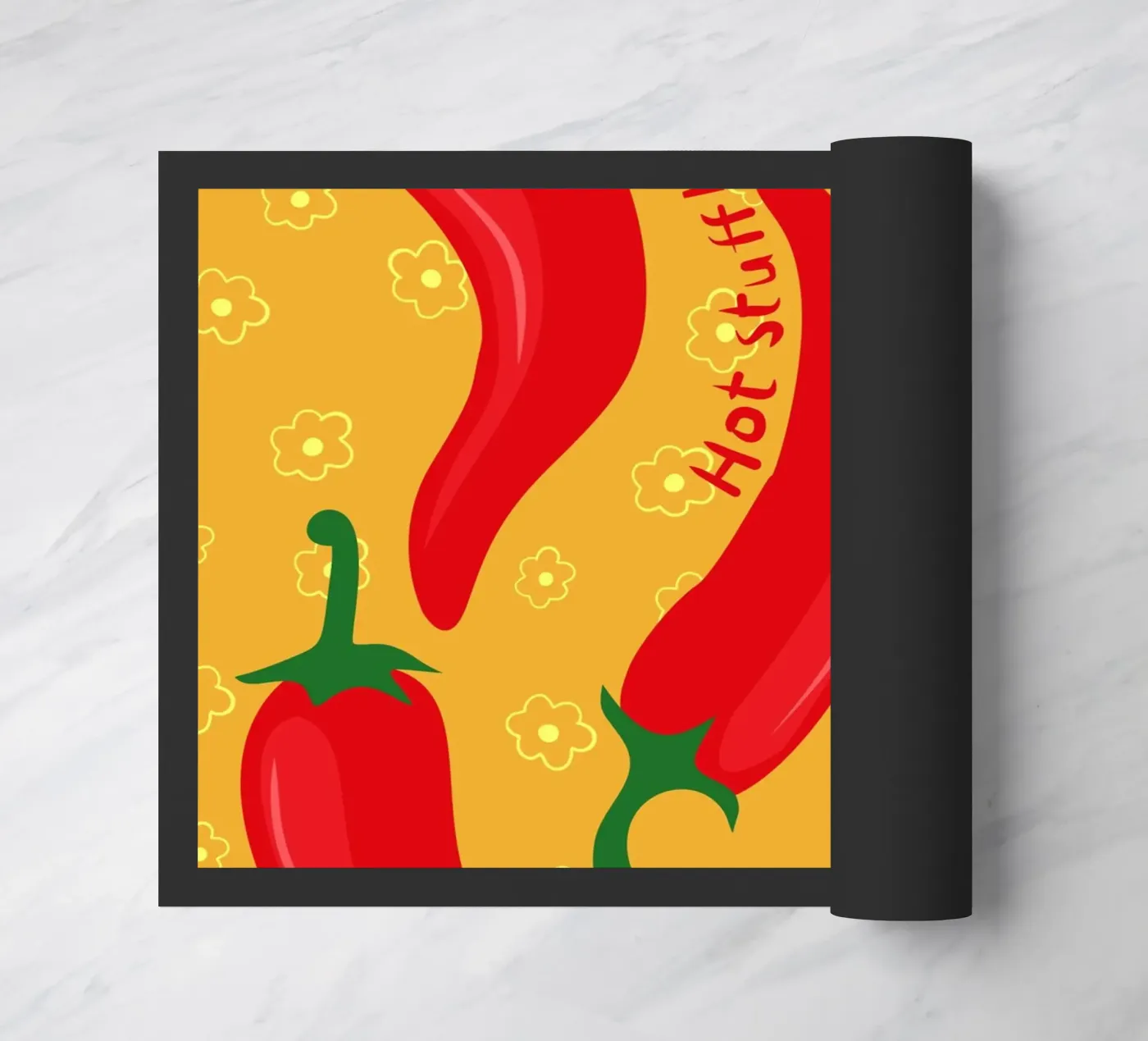 Hot Peppers deurmat van Kintsugi99