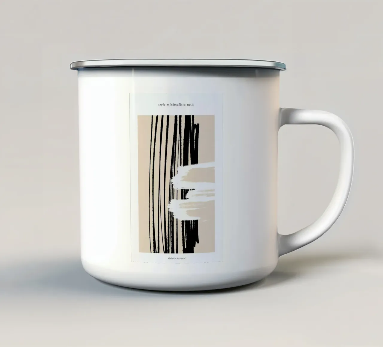 Minimal 3 Emaille Tasse von Froilein Juno