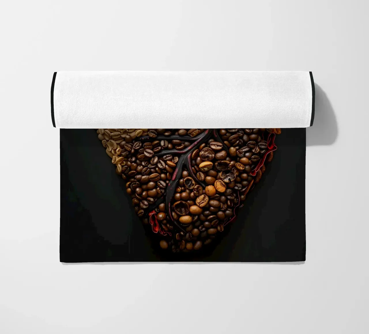 Il cuore del caffè telo mare da M-Ulrich-Digital Art