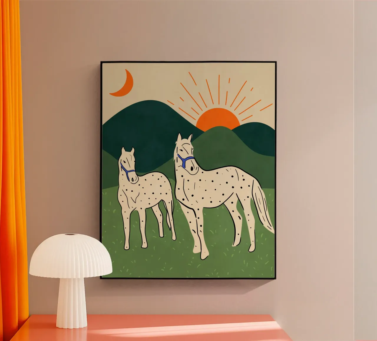 Horses of the Highland acrylic glass by Kintsugi99