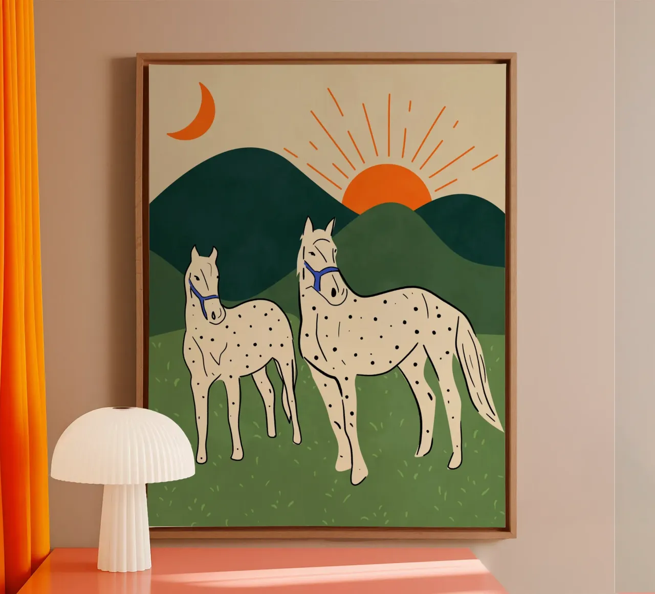 Horses of the Highland canvas by Kintsugi99