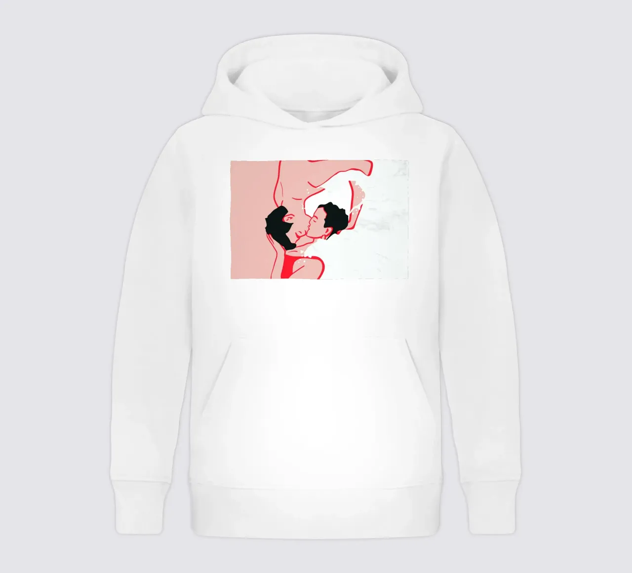 Ethereal Kiss in the Waves kids hoodie by Kintsugi99