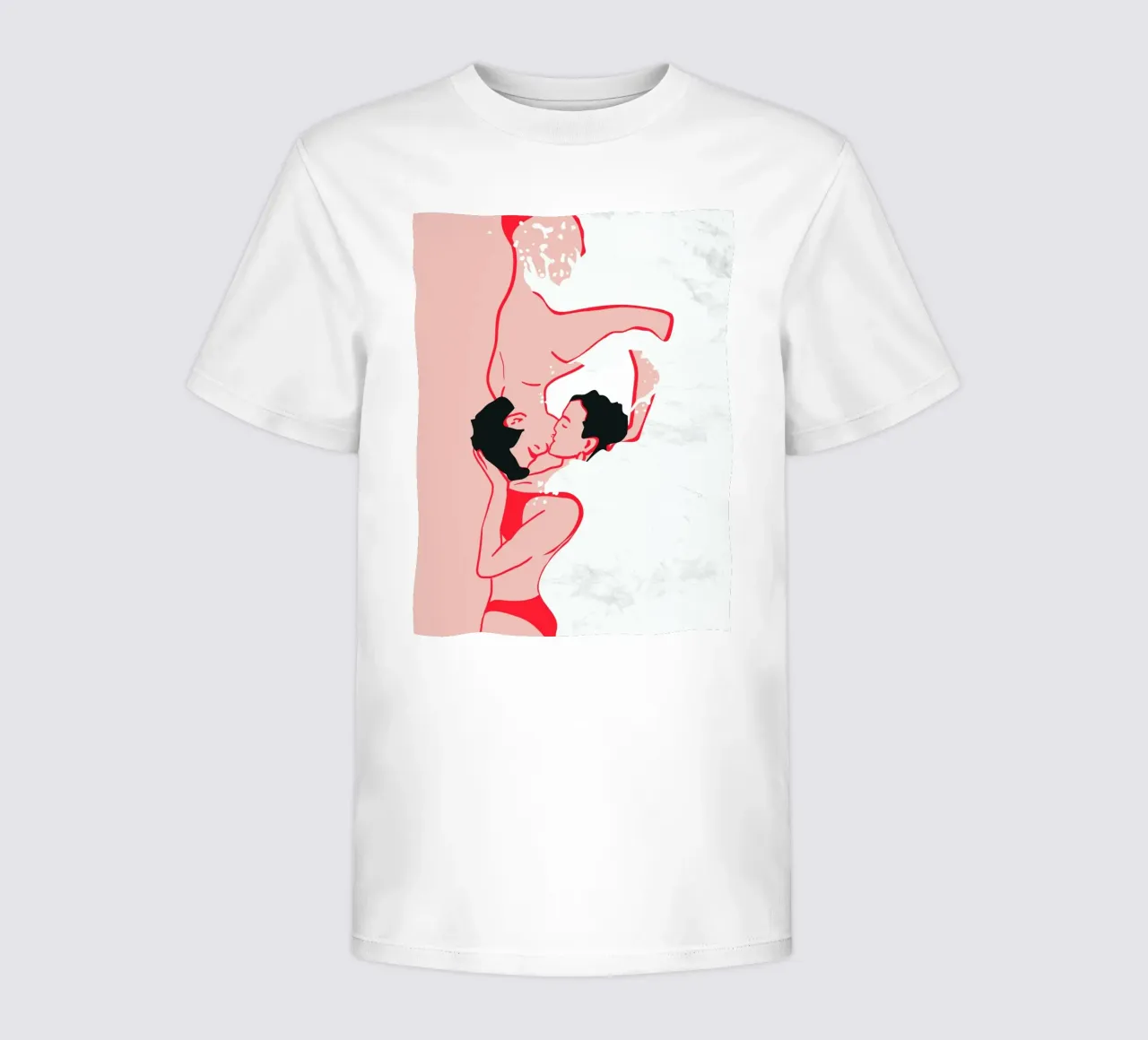 Ethereal Kiss in the Waves kids t-shirt by Kintsugi99