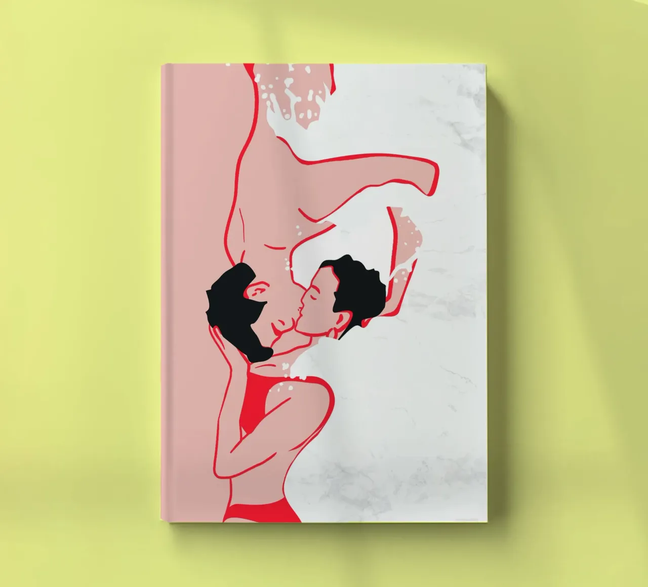 Baiser éthéré dans les vagues carnet de notes de Kintsugi99