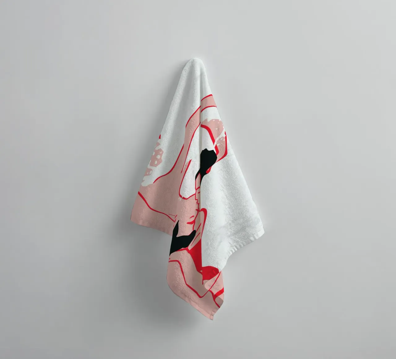 Baiser éthéré dans les vagues serviette de bain de Kintsugi99