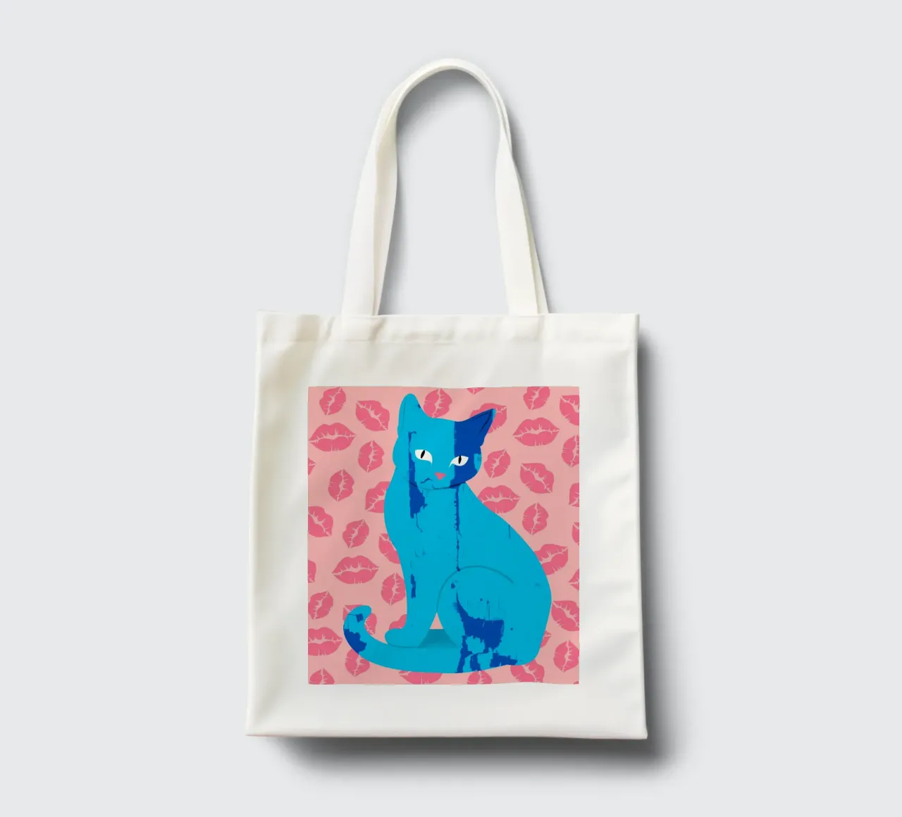 Amore Meow-ment borsa in juta da Kintsugi99