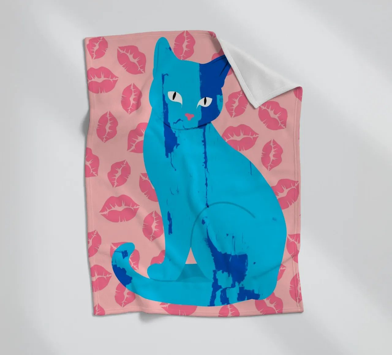 Amore Meow-ment coperta in pile da Kintsugi99