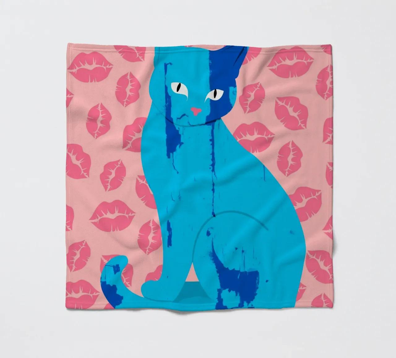Amore Meow-ment coperta in pile da Kintsugi99