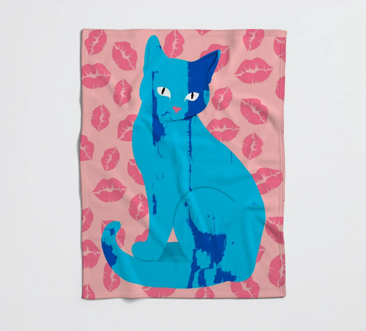 Amore Meow-ment coperta in pile da Kintsugi99