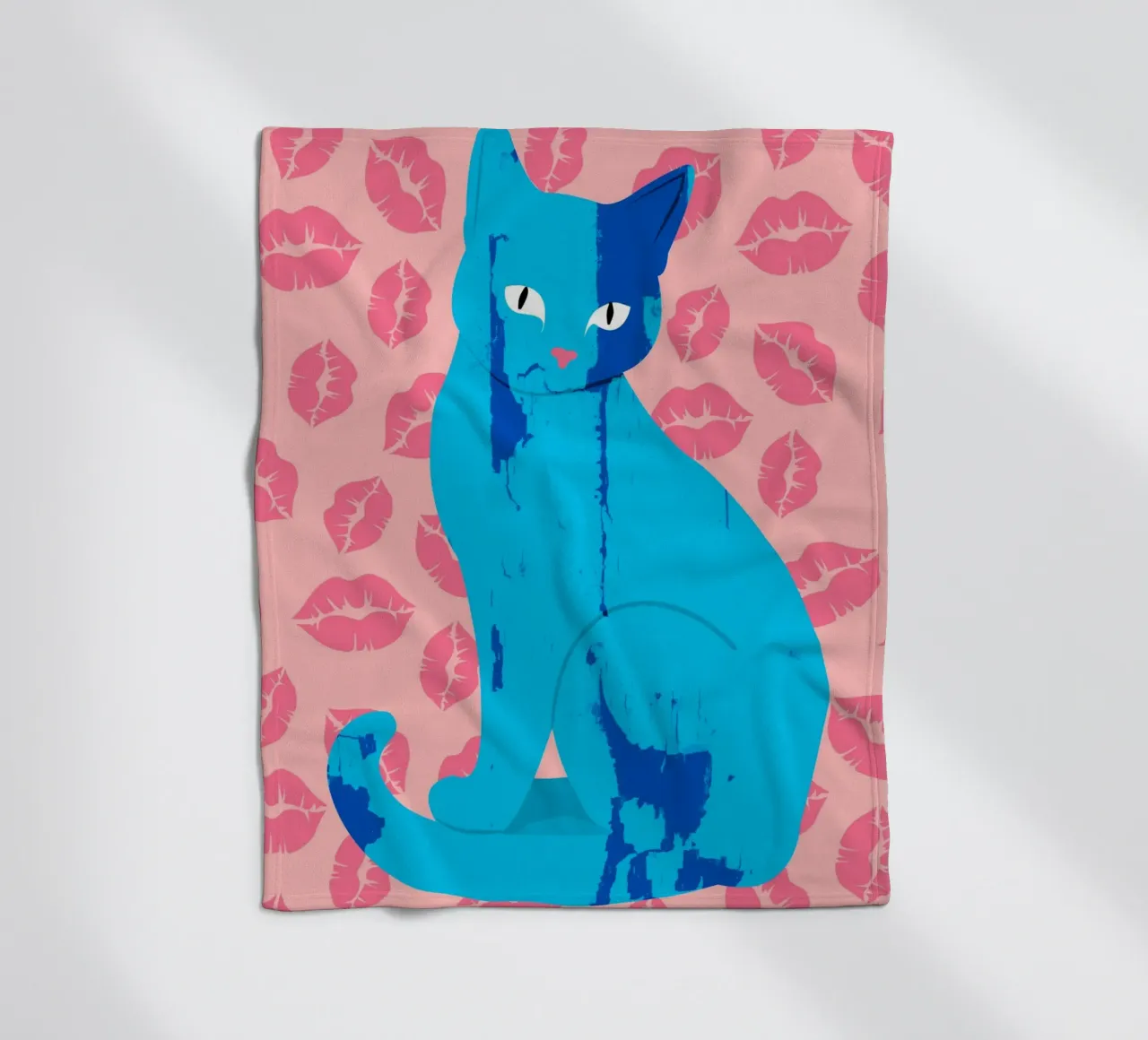 Amore Meow-ment coperta in pile da Kintsugi99